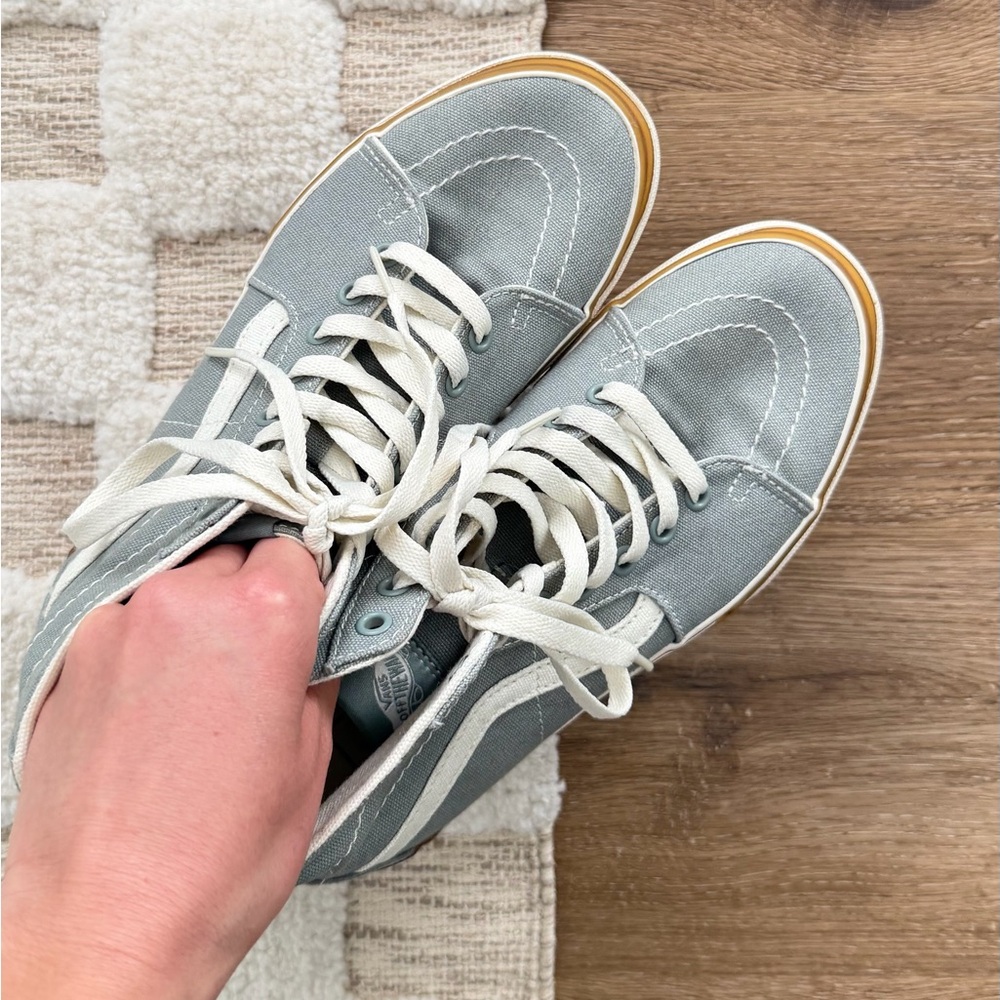 Vans Sk8-Hi Tapered Stacked Platform Sneakers in Green Milieu Gum - Picture 3 of 6